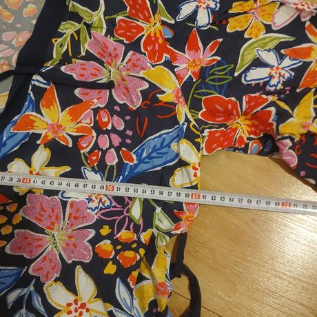 Tmavomodrý kvetovaný župan, tchibo,44