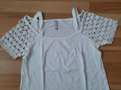 Tričko s čipkovanými rukávmi, m