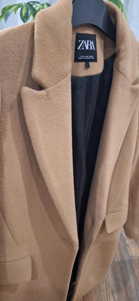 Kabát zara s vlnou 36/38, zara,s