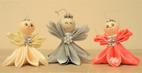 Vianočná dekorácia - anjeličkovia rôzne farby, 