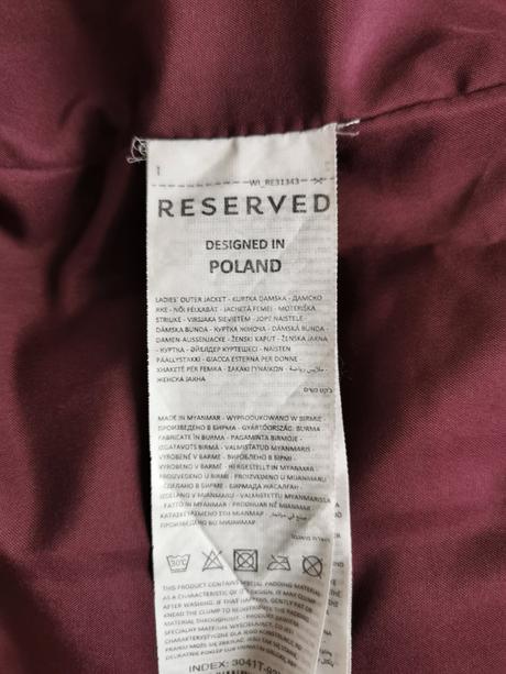 Reserved dámske bunda, reserved,xs