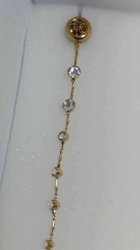 Náušnice visiace a náhrdelník- chirurgická oceľ, guess