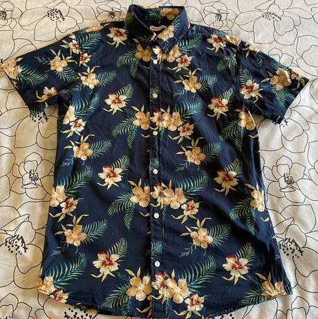 Bavlnená košeľa s potlačou jack&jones v. l, l