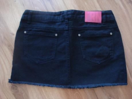 Čierna, riflová minisukňa zn. terranova, terranova,s