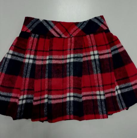 Karo kockovaná teplá sukňa, 98