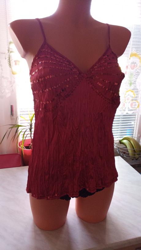 Elegantné tielko/top s flitrami v.40/m, 40