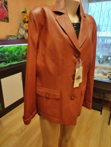 Kožená bunda -sako 48-50, xxxl