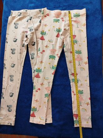 Tenké legíny so žabkami + béžové darujem, pepco,128