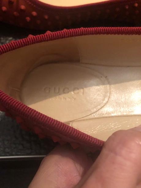 Gucci ballerinas studded nappa leather vel.38, gucci,38