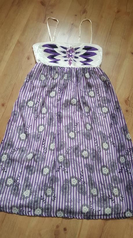 Fialové letné šatky, č.36, vero moda,36