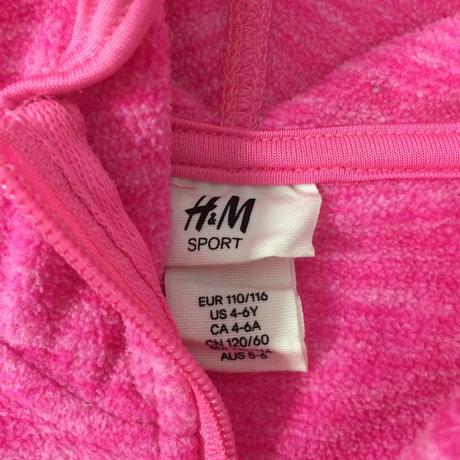 Mikina teplučká dievčenská h&m č. 110/116, 4-6y, h&m,116