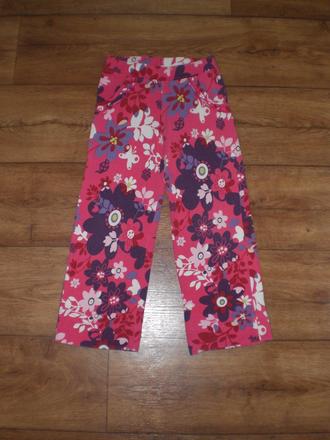 Krásne kvetinové tepláčiky/nohavice veľ. 116, wolf,116