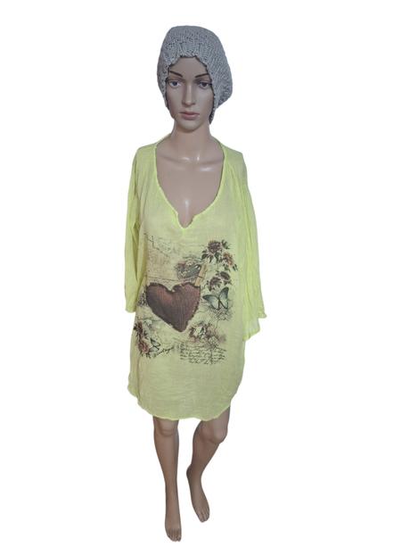 Dámske ľahučké blúzkové šaty, 48