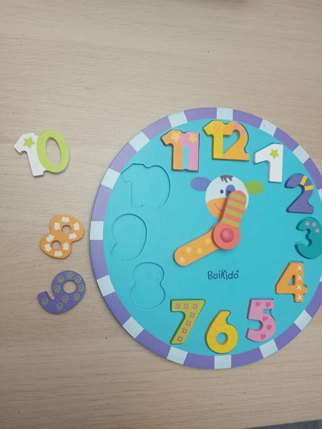 Drevené hodiny- vkladačka boikido, 