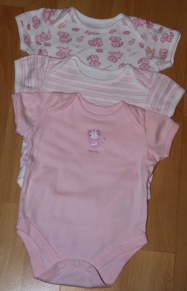 Body s krátkym rukávom 3 ks - výborný stav, cherokee,68