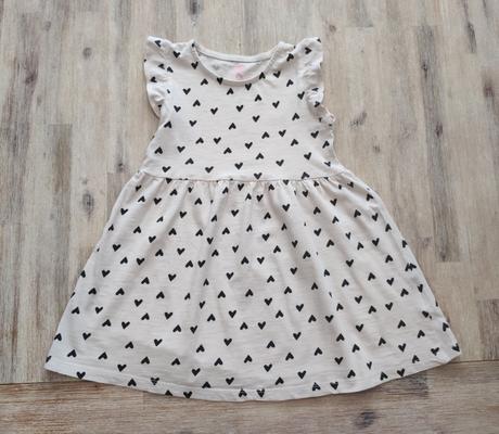 Srdiečkové šaty, h&m,98