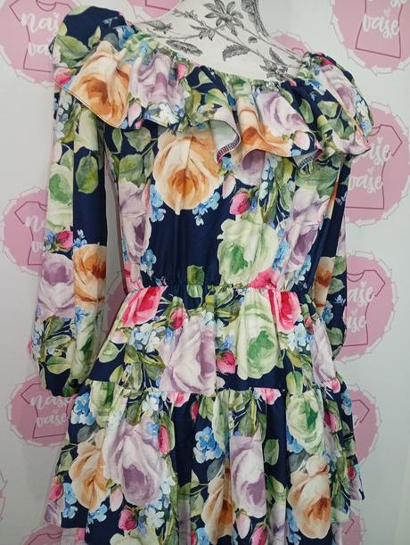 Kvietkované šaty s/m, s