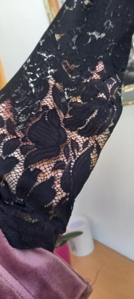 Tenké tričko s čipkované, calliope,s