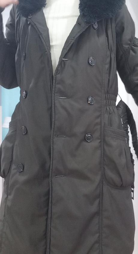 Teplý zimný kabát v.34, c&a,34
