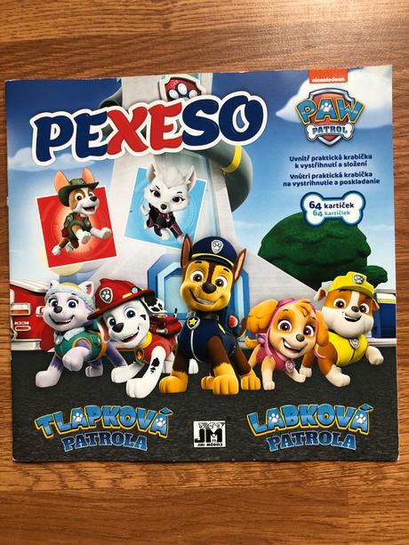 Pexeso labkova / paw patrola, 