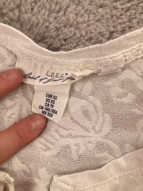 Biely top, h&m,xs