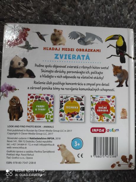 Hľadaj medzi obrázkami zvieratá fotokniha, 
