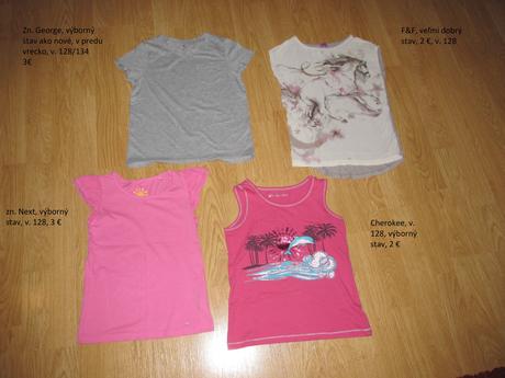 Dievčenské tričká v. 128, next,128