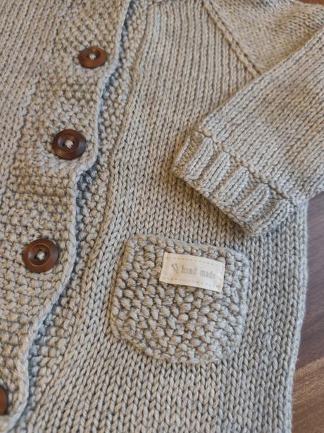 Pletený overal s papučkami, 68