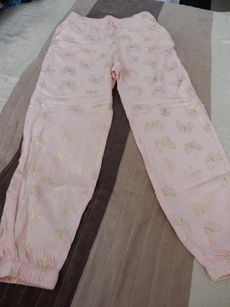 Tenké nohavice s motýlikmi, h&m,116