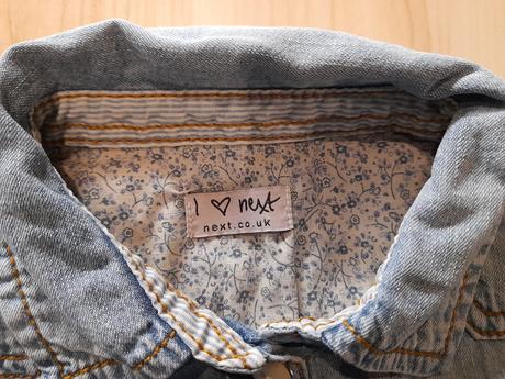 Košeľové riflové šaty, next,104