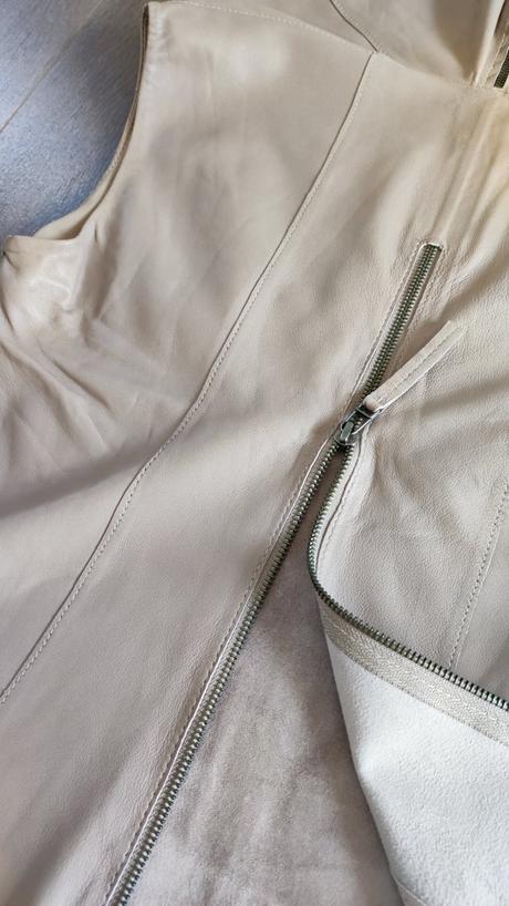 Dámska kožená vesta cigno nero, m