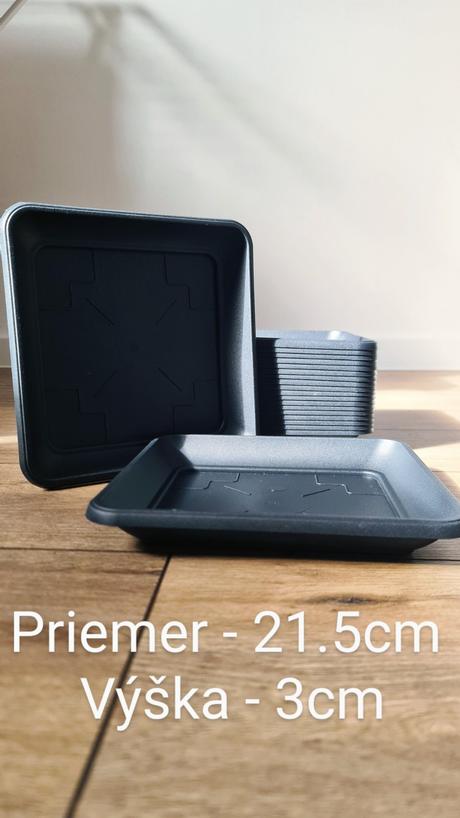 Plastová podmiska pod kvetináč terra 21.5cm, 