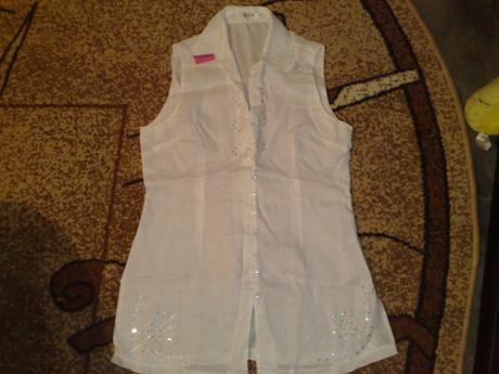 Biela tunika /top ku leginam pre slečnu alebo damu, 46