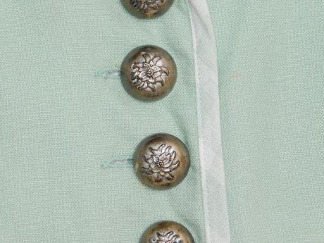 Kvalitny lanovy kostym/saty+bluzka/kroj, 42