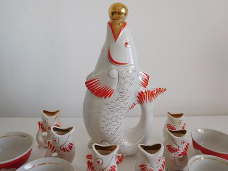 Ryba + 6x rybky menšie + mištička na cukríky 6 x, 