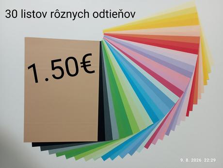 Rôzne výtvarné a školské potreby,