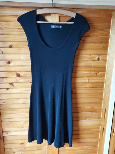 Čierne úpletové šaty zara, zara,s