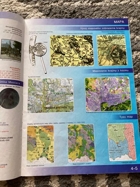 Školský atlas - zem, krajina, človek, mapa (1998), 