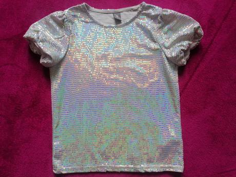 Trblietavý elegantný top 1x oblečený, pepco,134