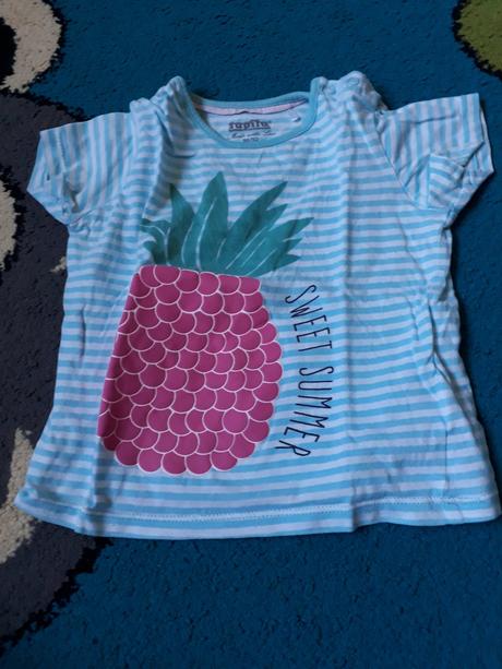 3 x tricko, 1x kratase a letny overal, 86–98