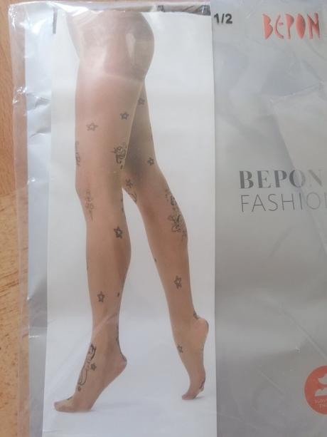 Silonky vzorovane tatto, xs