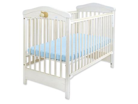 Postieľka hippo s pol bočnicou biela, šírka (cm): 60,dĺžka (cm): 120