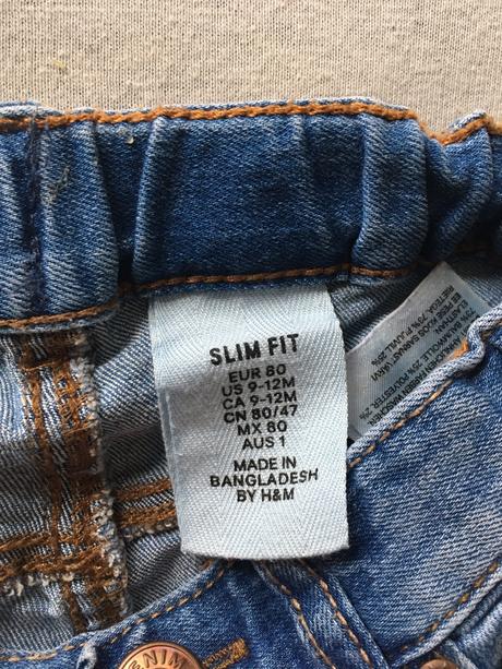 Slim riflucky, h&m,80