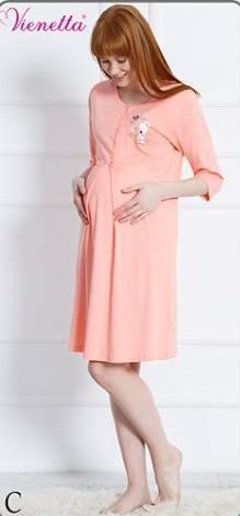 Materská nočná košeľa na kojenie, vienetta secret,36 - xxl