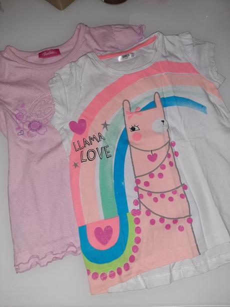 Tričko s lamou, barbie, 2 kusy, barbie,122
