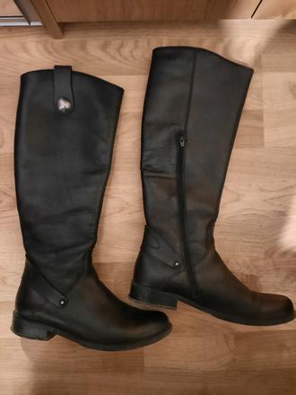 Dámske kožené čižmy, lasocki,36