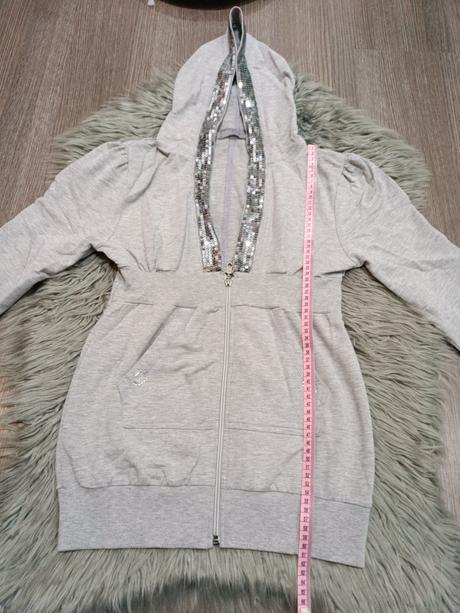 Mikina s trblietavým lemom veľ. s, s