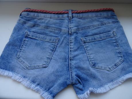 Rifľové kraťasky s opaskom, c&a,140