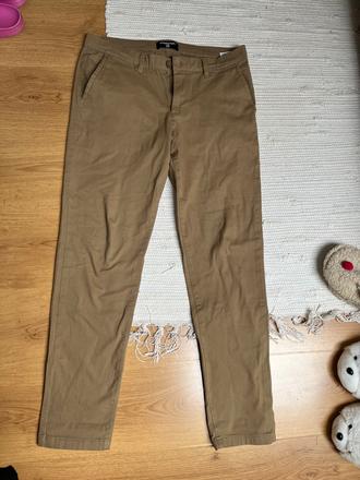 Hnedé nohavice pánske/ hnedé elegantne nohavice, sinsay,m