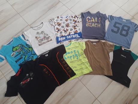 10x tričko s krátkym rukávom 98/104, 98